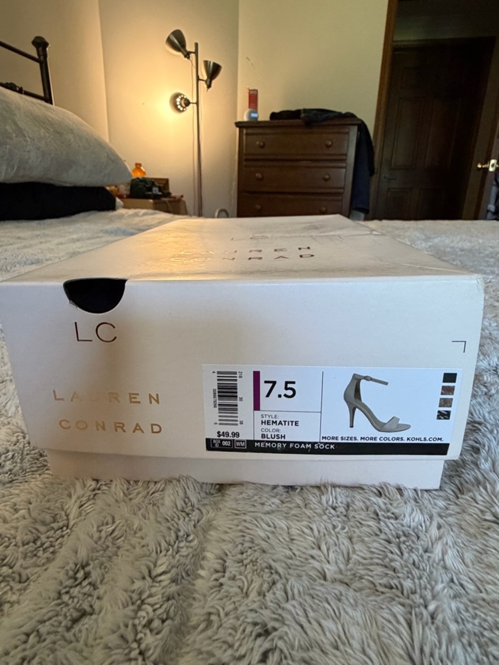 LC Lauren Conrad Blush Ankle-Strap Open-Toe Heels - Picture 10 of 10
